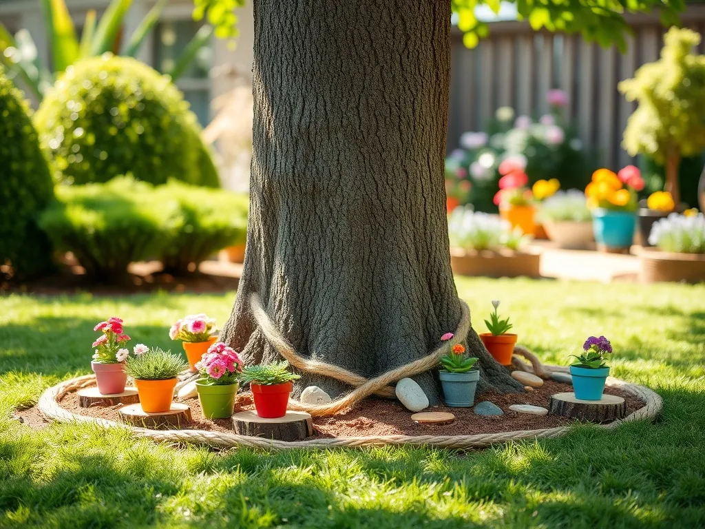 Jak ozdobić pień drzewa w ogrodzie? Kreatywne pomysły na dekoracje